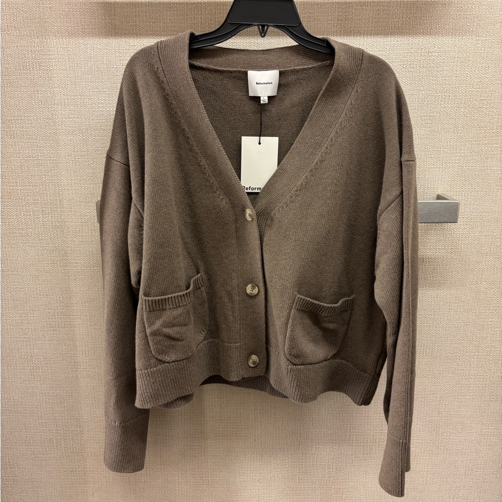Reformation Hayes Cashmere Blend Cardigan